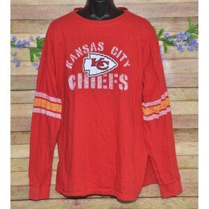 NFL Team Apparel Mens Kansas City Chiefs Football Long Sleeve T-Shirt Size 3XT